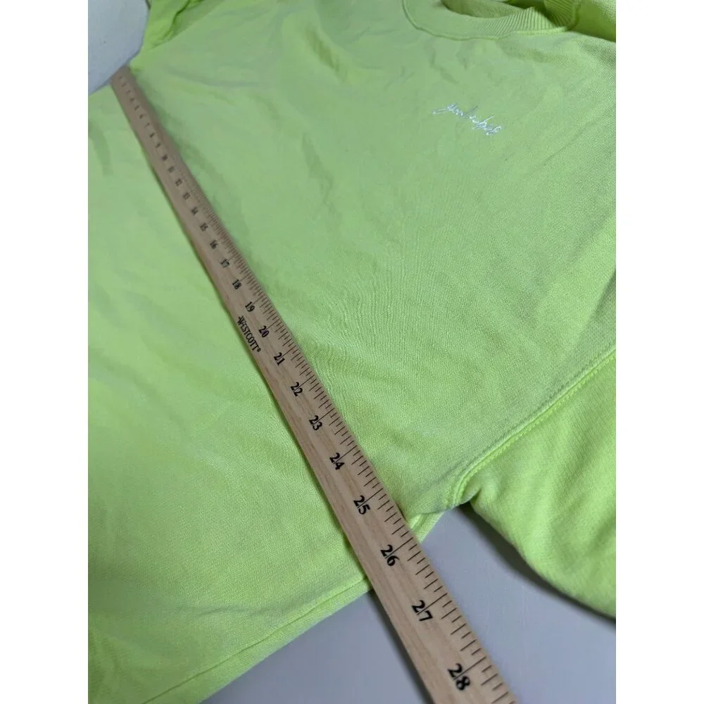 Infinitely Free People Cozy Cool Girl Sleep Tee Oversized Neon Green Women Small - Picture 7 of 16